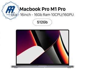 Macbook Pro 16" M1 Pro (10CPU/16GPU) 16GB 512GB