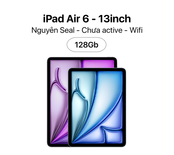 iPad Air 6 M2 13inch 128GB Wifi