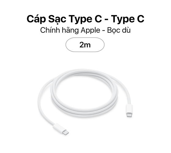 Cáp Sạc Macbook - Bọc dù - C to C