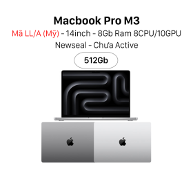 Macbook Pro 14" M3 (8CPU/10GPU) 8GB 512GB - LLa