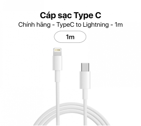Cáp Sạc Iphone - Cao Su - C to Lighting