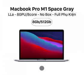 Pro M1 Space Gray (8CPU/8GPU) 8GB 512GB  - LLA  - No Box Full Phụ Kiện