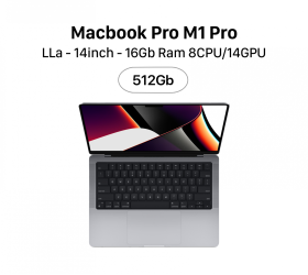 Macbook Pro 14" M1 Pro (8CPU/14GPU) 16GB 512GB 