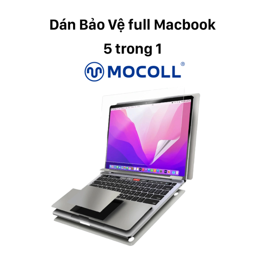 Dán bảo vệ Macbook 5 trong 1 Mocoll