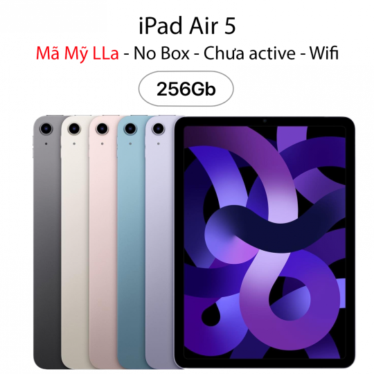 iPad Air 5 256GB Wifi - Nobox - Chưa Active